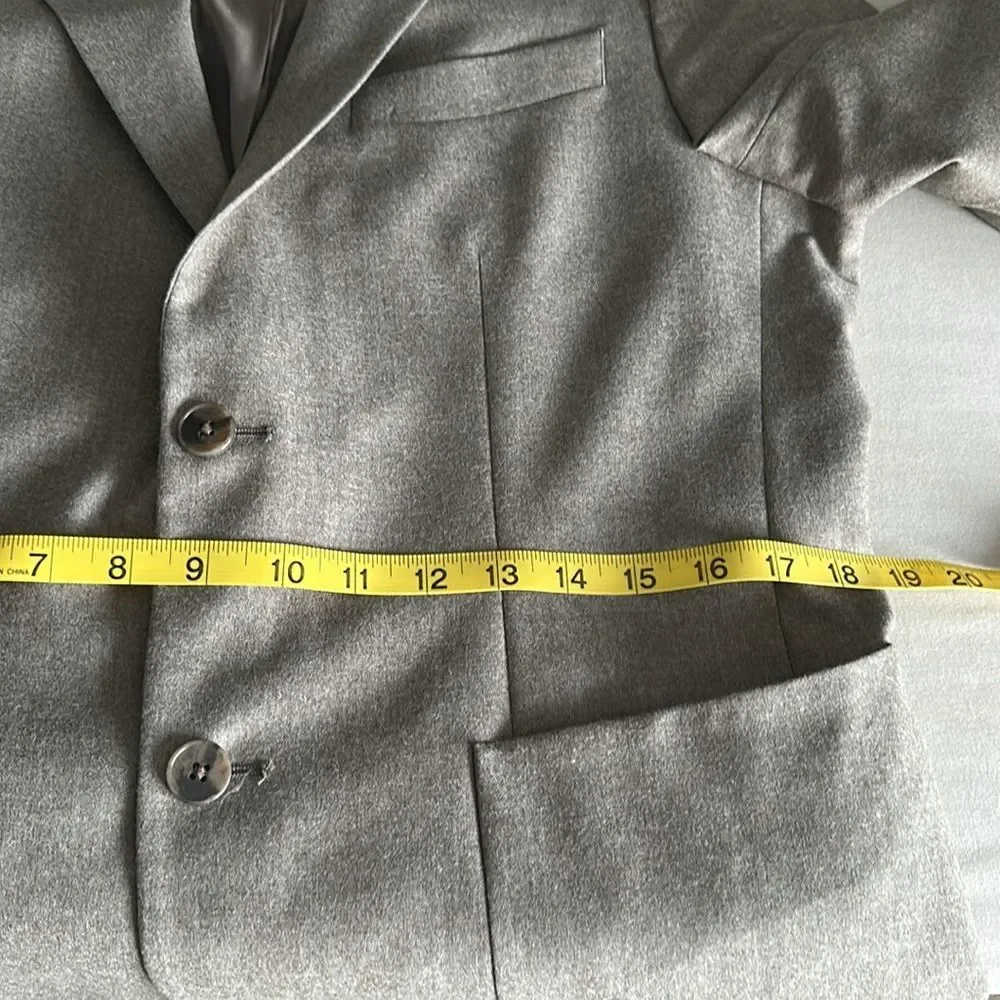 Banana Republic Men’s Tailored-Fit Melton Superfine Wool Blazer Charcoal 38R